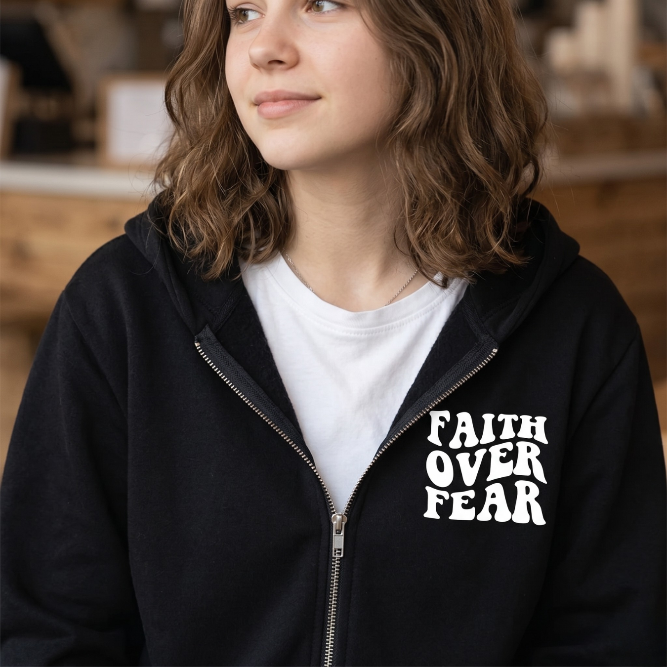 Faith Zipper Hoodie